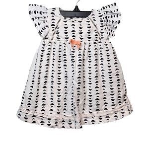 Jessica Simpson Printed Ruffle Short Sleeve Dress in Size 3-6 Months